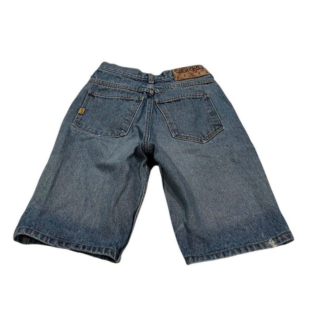 Vtg 1990's Esprit Denim Jean Shorts Sz 5/6 Juniors Teen Made USA Bermuda Dad